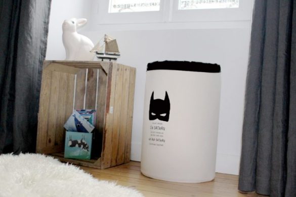 panier a jouets et doudous batman
