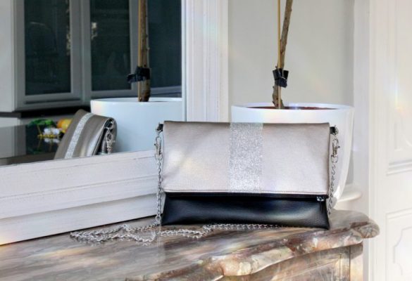 sac à main pochette paillettes