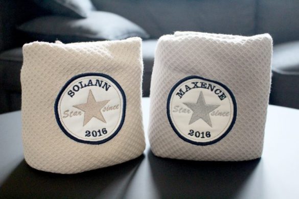 Sortie de bain bébé personnalisée