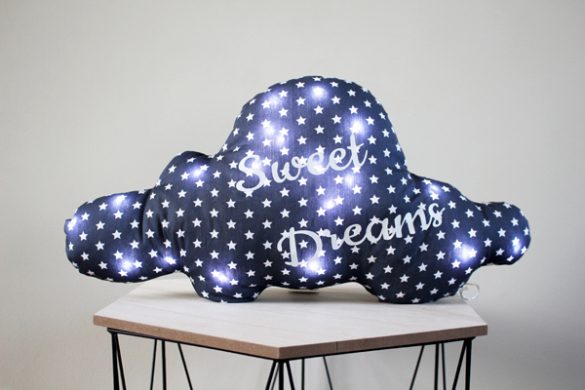 Veilleuse nuage en tissu