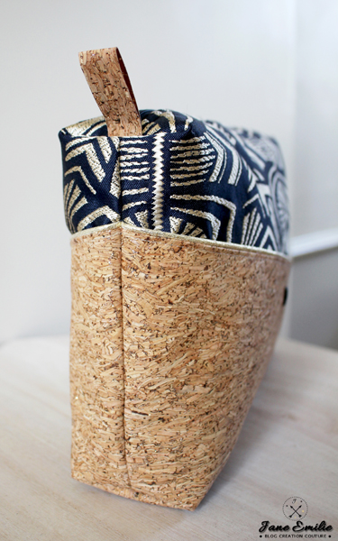 Trousse de toilette liège et paillettes (5) Tuto trousse de toilette ou maquillage