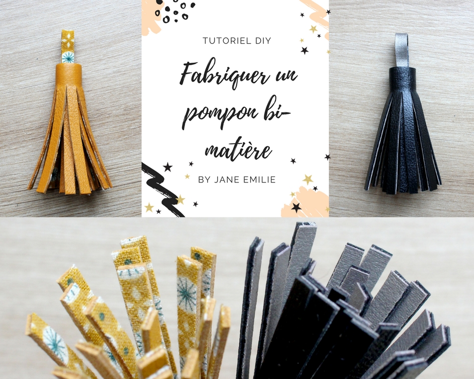 Tutoriel pompon cuir