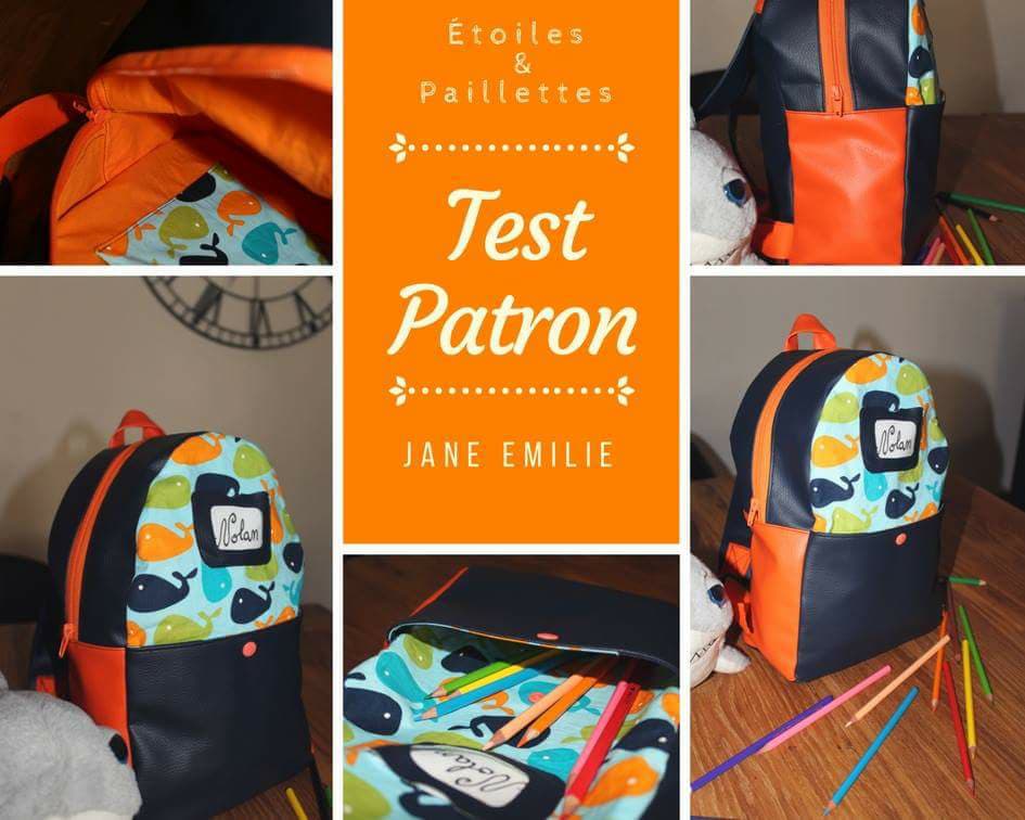 Patron sac à dos maternelle