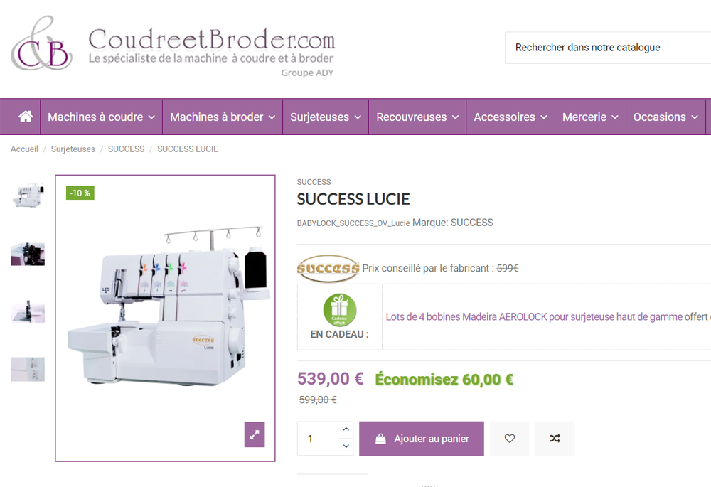 surjeteuse baby lock