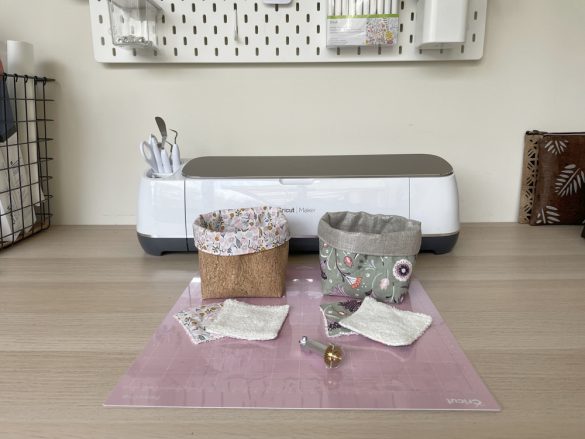 decoupe tissus cricut maker (2) tuto paniere lingettes