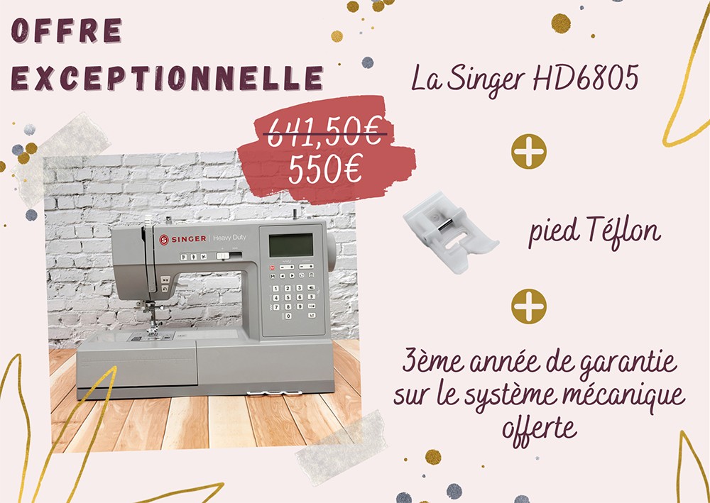 machine à coudre simili cuir