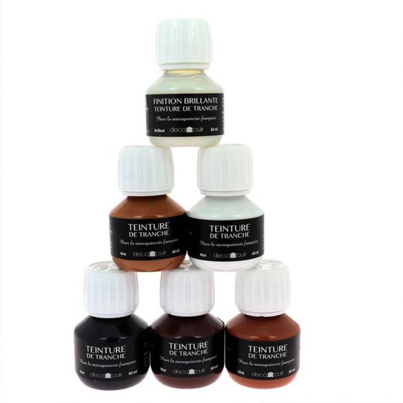 teinture de tranche cuir finitions tranches cuir